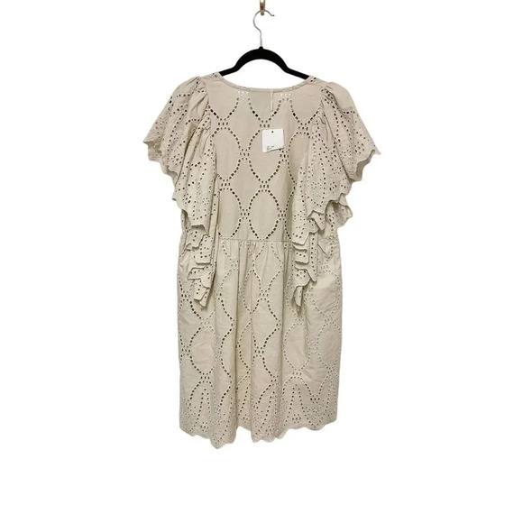 NWT Munthe Hico Mini Dress - Broderie Anglaise Eyelet Organic Cotton - Picture 8 of 9